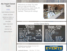 Tablet Screenshot of myvegansweettooth.com